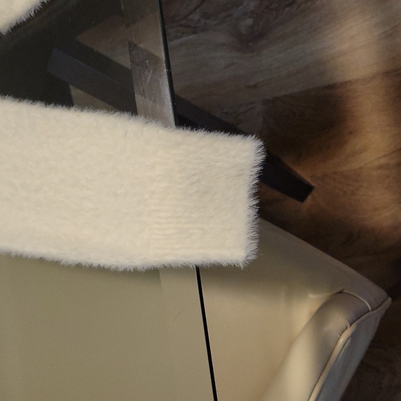 Women's small super soft ivory button down sweater - Picture 8 of 9